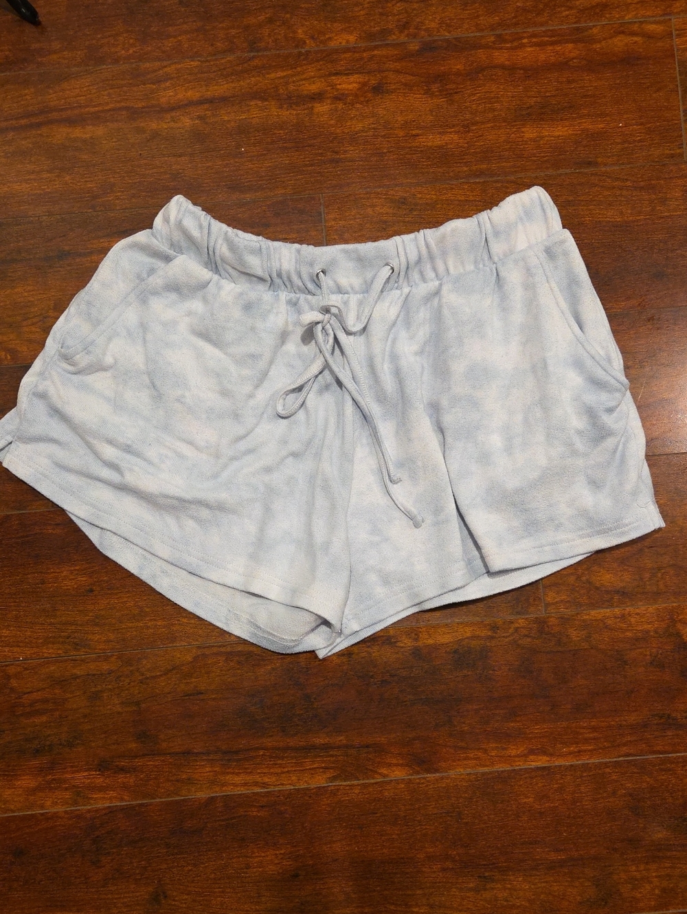 The Southern Shirt Company Light Blue Tie-Waist Athletic Lounge Shorts